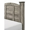 thumbnail image 5 of Contemporary 1pc Queen Size Gray Finish Wooden Poster Bed for Bedroom, 5 of 7