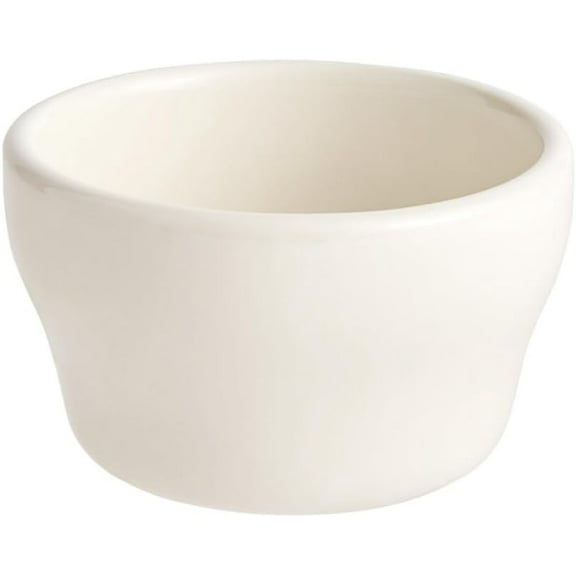 Soro Essentials- Set of 36 Ceramic 7-1/4 oz. American White Victoria Bouillon Cup Ivory Color- Rolled Edge China Bouillon Cup for Dessert Soup Cereal Ice Cream Dipping Sauce Coffee Cupping