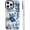 Blue Ocean With, variant on for iPhone 17 Case [Military-Grade Drop Protection/Coastal Soft Slim TPU Protective/Camera Control/for Girls Teens] - White Blue Tropical Palm Tree Coconut Pattern