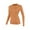 Orange, variant on HongQid Women's Long Sleeve Thermal Underwear Lightweight Baselayer Shirt Women Clothing Comfort Winter Tops