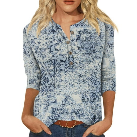 Womens Tops Fall 2023 Long Sleeve Tops One Piece Shirt Greatful Dead Tee Shirts Lightweight Cotton T-Shirts Purple Tshirt Women Boho Tops for Women 2024 Halloween Costumes Blue M