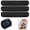 Black, variant on 3Pcs Bra Liners for Sweat 3 Layer Rectangle Under Bra Pads Sweat Liners Washable Breathable for Women Sweating Supplies (Brown)