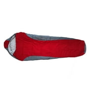 Ozark Trail 10-Degree Cold Weather Mummy Sleeping Bag with Soft Liner, Red, 85"x33"