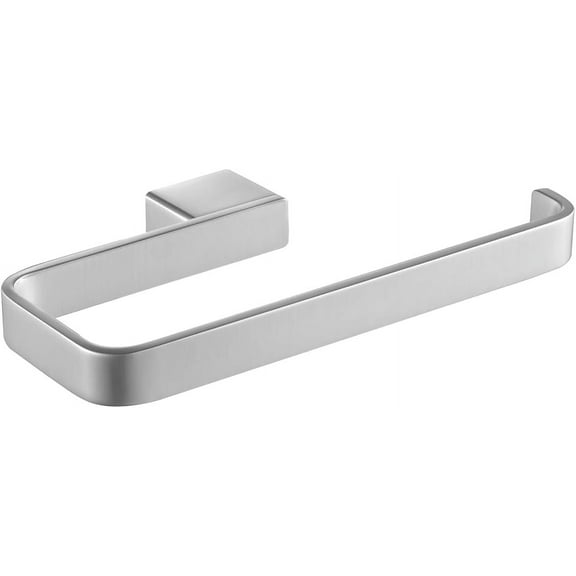 PARLOS All Brass Construction Hand Towel Holder Bar Brushed Nickel