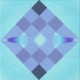 thumbnail image 1 of Ahgly Company Indoor Square Patterned Iceberg Blue Area Rugs, 4' Square, 1 of 6