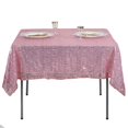 thumbnail image 6 of Efavormart LUXURY Pink Sequin Square Tablecloth Overlay Square Tablecloth Cover For Wedding Party Event Banquet - 60" x 60", 6 of 11