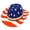 Z15-Multicolour, variant on Unisex Painted USA Flag Star Studded Patriotic Cowboy Western Hat