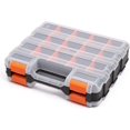 thumbnail image 1 of Double Sided Tool Organizer, Customizable Removable Plastic Dividers, Hardware Box Storage, Great for Screws, Nuts, Small Parts, 34 Compartments, 1 of 5