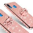 thumbnail image 4 of Compatible for Samsung Galaxy A20 Case, Galaxy A30 Case, SOGA Glitter Diamond Rhinestone TPU Phone Cover with Ring Stand and Lanyard Girls Women Cover (Rose Gold), 4 of 5