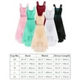 thumbnail image 6 of IBTOM CASTLE Women Sleeveless Sequin Elegant Lyrical Dance Long Dress Ballet Flowy Chiffon Mesh Tulle Skirt Dance Wear L Pink, 6 of 8