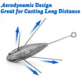 thumbnail image 7 of Dr.Fish 2pcs Sputnik Sinker Weights 3 oz for Saltwater Surf Fishing Spider Weights, 7 of 7