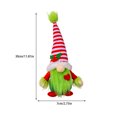thumbnail image 2 of Advancent Muñeco sin rostro de Navidad, fiesta, puerta, estante, decoración de mesa, hogar, oficina, Bar, lindo adorno, cumpleaños, niños Kits de decoración para fiestas Verde Advancent HA069291-01, 2 of 6
