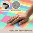 thumbnail image 6 of ODIKA 6'x9' Washable Area Rug Easy Care, Non-Shedding, Hopscotch Retro Block Storybook Candy Playful Checkered Plaid Design for Queen Size Bedroom Under Bed Master Suite, 6 of 7
