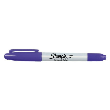 Sharpie Twin-Tip Marker, Fine / Ultra Fine, Purple