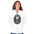 thumbnail image 3 of Ancient Egyptian Pyramid Pharaoh Unisex Fleece Graphic Zip Up Hoodie Brisco Brands 2X, 3 of 5