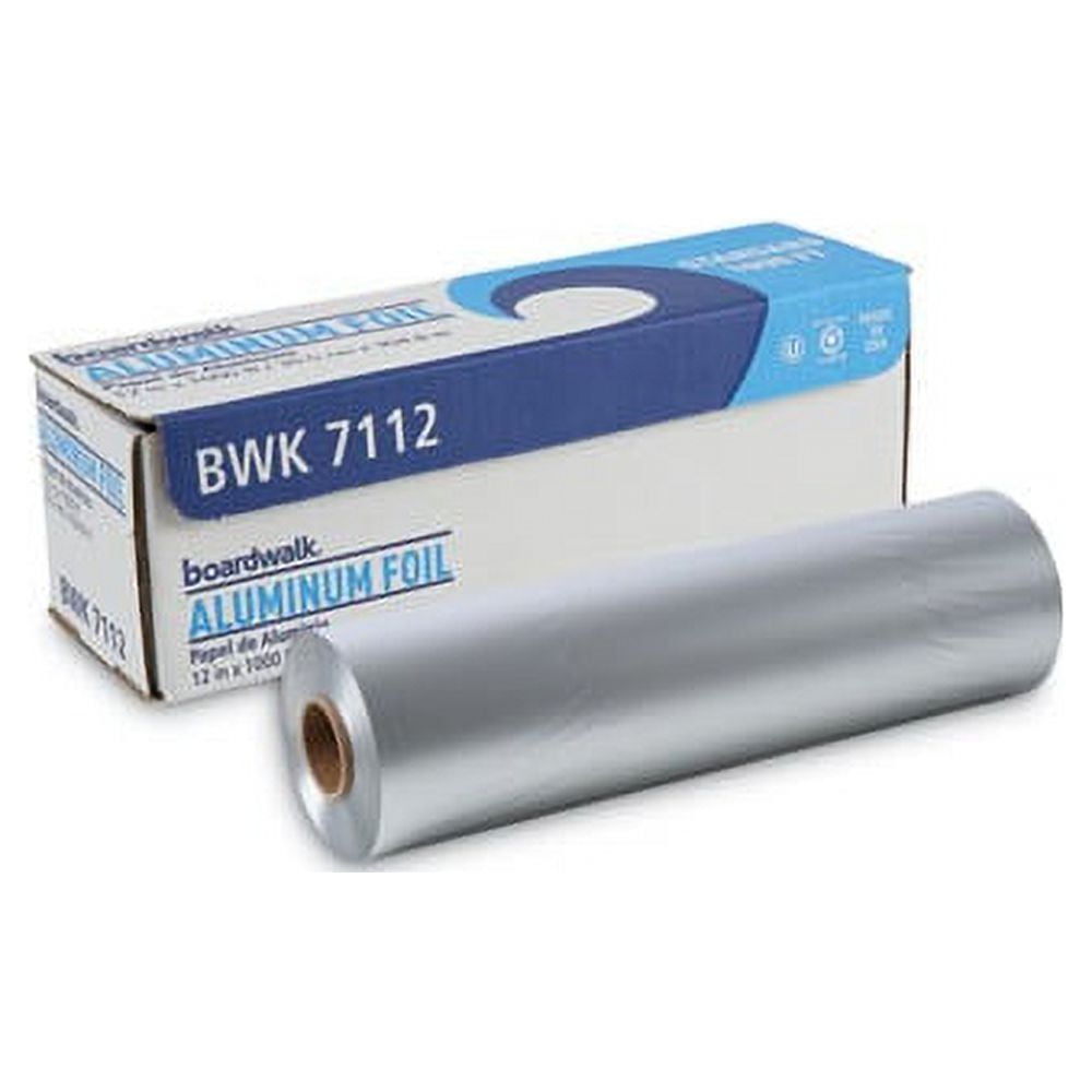 Boardwalk Standard Silver Aluminum Foil Roll, 12" x 1,000 ft