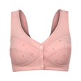 thumbnail image 4 of Women‘s Soft Cotton Front Closure Bralette  Floral Print  Wire   Vest Style  Plus Size, 4 of 4