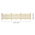 thumbnail image 2 of LULULION Model Village Fencing Mini House Retro Fences Light Brown Wood 8Pcs, 2 of 5