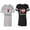 Men Heather / Women Black, variant on I Love My BF GFUnisex Couple Matching Cotton Jersey style T-Shirt Contrasting stripes on sleeves (Men Heather / Women Black) (Men S / Women S)