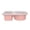 Pink, variant on Portable Silicone Double Compartment Sauce Container With Lid For Dips And Snacks Pink 1 Count