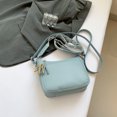 thumbnail image 2 of Bolso Hombro Bandolera Cuero PU Mano Diseñador para Mujer () Azul, 2 of 4