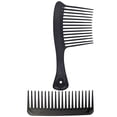 thumbnail image 4 of Miangastore 2Pcs Wide Tooth Comb Salon Hairdressing Comb Portable Hair Comb for Curly Hair, 4 of 8