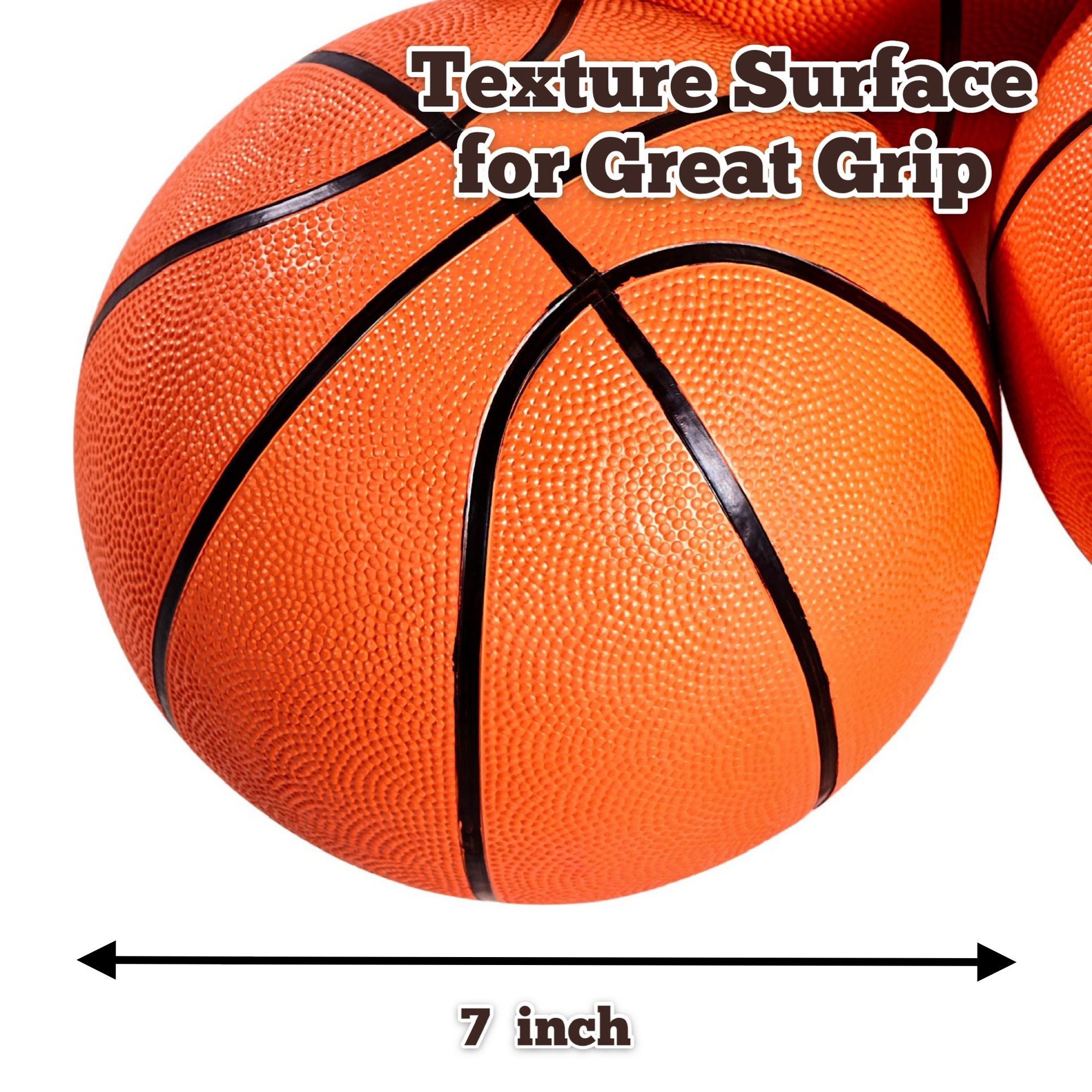 MD Sports 7" 3pcs Rubber Arcade Basketballs Replacement - image 3 of 10