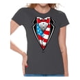 thumbnail image 1 of Awkward Styles 4th of July Shirts Tuxedo American Flag T Shirt for Women USA Patriotic Tuxedo Shirt Women's USA Flag Tee Shirts Tops 4th of July Outfit for Women Fourth of July Gifts for Her, 1 of 4