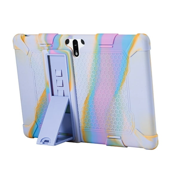 Golden Sheeps Compatible for MEBERRY 10 Inch/MEBERRY M7 Tablet/MEBERRY Tablet 10.1,JUSYEA J5-W Tablet/JUSYEA Tablet 0.1,AOYODKG A22 Tablet/AOYODKG A22 10.1 Inch Silicone Case with Stand (Purple)