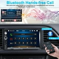 thumbnail image 2 of Estéreo para automóvil de doble DIN Radio para automóvil con pantalla táctil de 7 "con cámara de respaldo Bluetooth Receptor de radio FM USB AUX Radio automática Entrada de tarjeta TF Audio Video MP5, 2 of 5