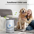 thumbnail image 3 of Air Purifier with Replacement Filter, 3-in-1 HEPA Filter Cleaner with Covers Up to 1200 ft², Filters Smoke, Allergies, Pet Dander, Odor, Dust, Office, Desktop, Portable, 3 of 7