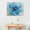 thumbnail image 2 of Nawypu  - Blue Poppies, Flower Canvas Wall Art Home Decor,Framed Ready to Hang, 2 of 6