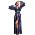 thumbnail image 1 of Birdeem Long Sheer Boudoir Wedding Kimono Floor Length Lace Bridal Bath Robe Lingerie, 1 of 9