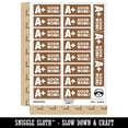 thumbnail image 2 of A Plus Good Work Teacher Student School Sticker Set - Brown - Matte Finish - 2.00" Large, 2 of 7