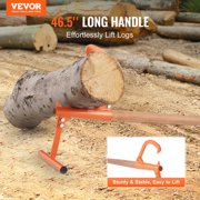 Timberjack 46.5 Inch Heavy Duty Log Lifter with Wooden Handle Adjustable Cant Hook Log Roller for Logs Up to 15 Inch Diameter Logging Tool for Rolling Cutting Lifting