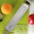 thumbnail image 2 of Cheese Grater Lemon Zester for Kitchen - Stainless Steel Blade Ginger Scraper Shredder, Heavy Duty Hand Vegetable Grater Tool, Ideal for Parmesan Cheese, Garlic, Citrus, Coconut, Choce, 2 of 4