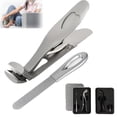 thumbnail image 1 of Cortaúñas para personas mayores, Nagelknipser, Cumulus Pro, Dotmalls Nail, Dotmalls Hilipert, cortaúñas ergonómico con cabeza en ángulo para personas mayores (1 juego * plateado), 1 of 7