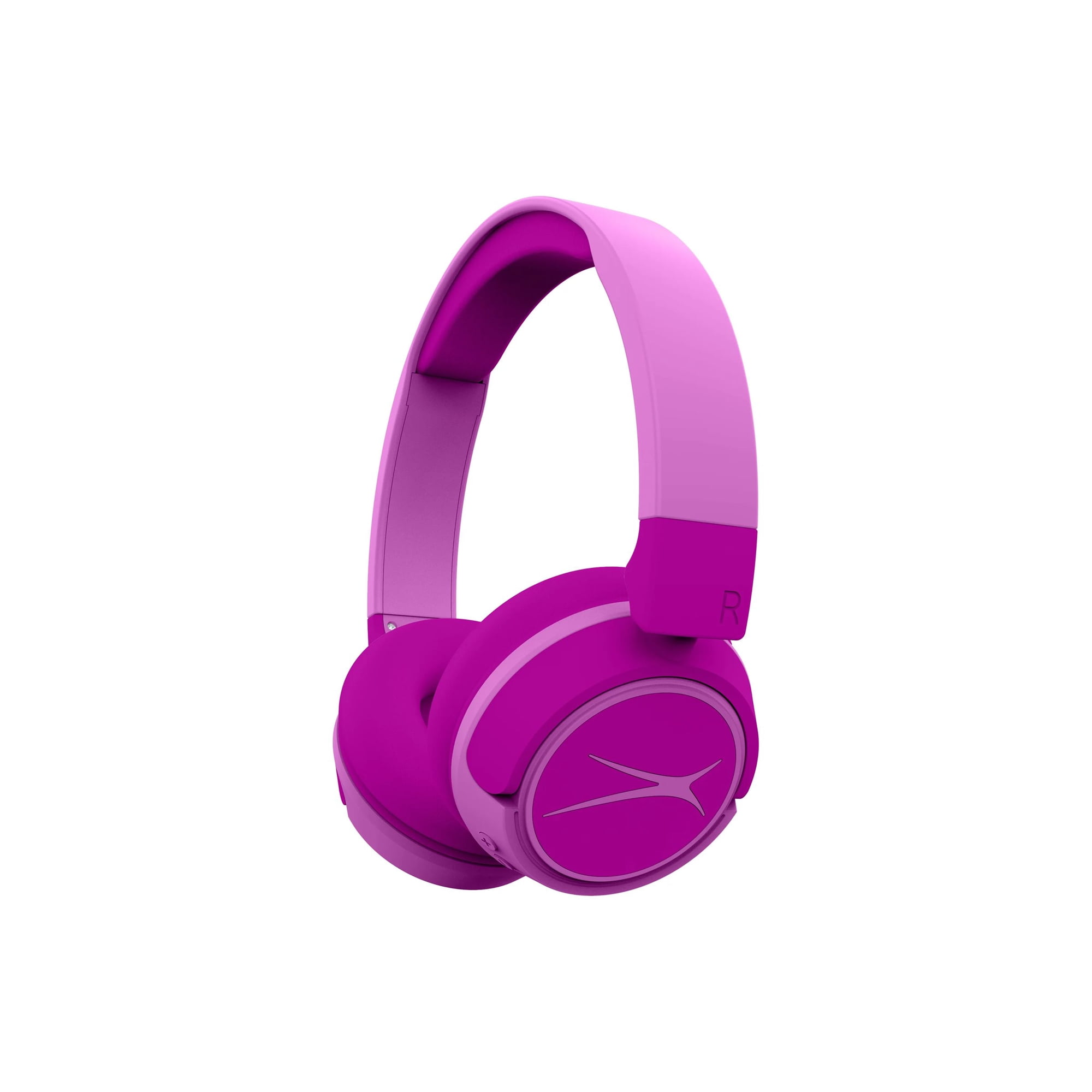 Altec Lansing 2-in-1 Bluetooth Kid-Safe Headphones, Princess Pink