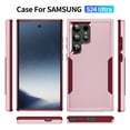 thumbnail image 6 of Dteck for Samsung Galaxy S24 Ultra Case, Full Body Heavy Duty Rugged Shockproof Protective Phone Cover with Tempered Glass Screen Protector and Camera Lens Cover,Pink+Rose, 6 of 7