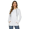 thumbnail image 7 of Purcoar Women's Long Sleeve Full-Zip Hoodie Jacket Cotton Sweatshirt, 7 of 7