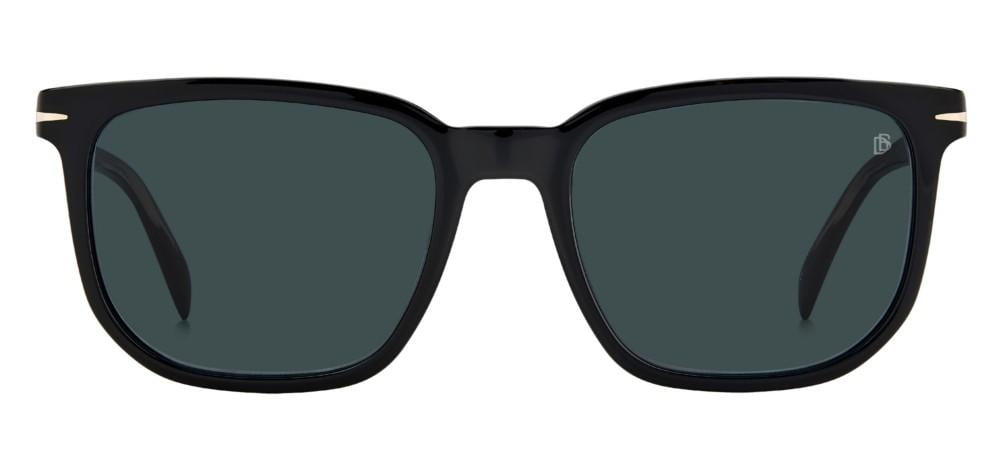 David Beckham DB 1076/S 0807KU 54mm Rectangle Sunglasses Men's Black