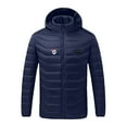 thumbnail image 5 of Dovford Heated Jacket for Men, Graphene Heating Hood Jacket, Soft Shell No 12V Battery Pack, Winter Electric Heating Coat, 5 of 6