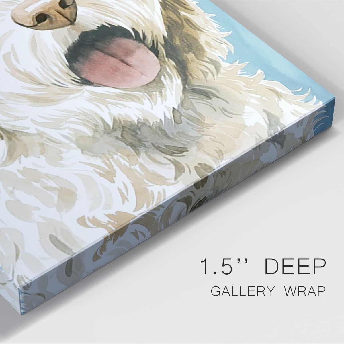 Labradoodle II Premium Gallery Wrapped Canvas - Ready to Hang