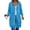 15#Sky Blue, variant on Long Hoodies for Women Zip Up Double Zipper Fleece Sweatshirt Coat with Pockets Casual Loose Fit Jacket Fall Winter Outerwear