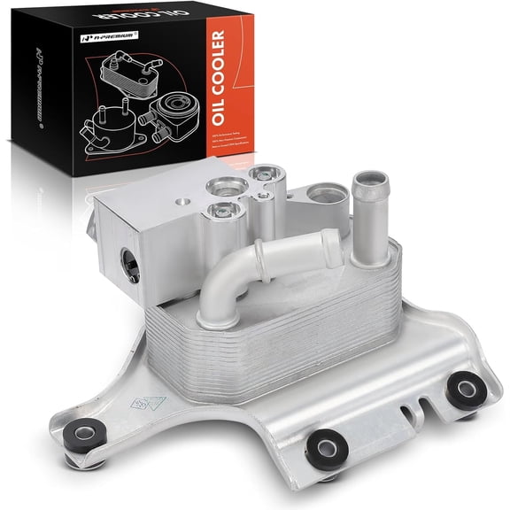 A-Premium Engine Oil Cooler Compatible with Ford F-150 F150 2017-2020, Expedition 2020 & Lincoln Navigator 2020, 2.7L 3.0L 3.5L 3.3L 5.0L