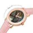 thumbnail image 3 of Chucky Watch, Soft Leather Strap Watch Adult Classic Ladies Leather Strap Wrist Watch Adjustable Quartz Watch Fit for Wrist Sizes 5.7" to 8.7", 3 of 4