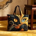 thumbnail image 5 of Quilted Tote Bag for Women, 12x12in Vintage Digital Print Shoulder Bag with Zipper, Large Capacity Foldable Shopping Tote, Tear-Resistant Polyester Handbag for Commuting Travel & Daily Use, 5 of 8