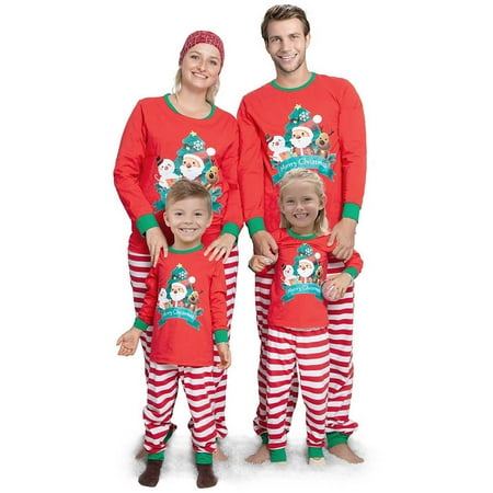 

Amart Cute Deer Print Christmas Family Parent-Child Pajamas Set Sleepwear