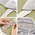 thumbnail image 3 of Flower Pattern Hotfix Rhinestone Glass Rhinestone Applques for Bridal Dress Sash Belt 253x51x8mm, 3 of 6