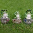 thumbnail image 5 of Estatuas de jardín de ranas Brillar 3 piezas de 5 pulgadas, 5 of 5